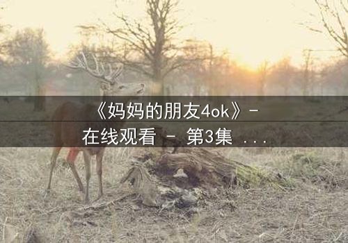 《妈妈的朋友4ok》- 在线观看 - 第3集 HD中字