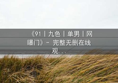 《91丨九色丨单男丨网曝门》- 完整无删在线观看 - 真相背后,谁在操控这场致命游戏?