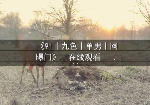 《91丨九色丨单男丨网曝门》- 在线观看 - 揭秘人性深渊的惊悚之旅