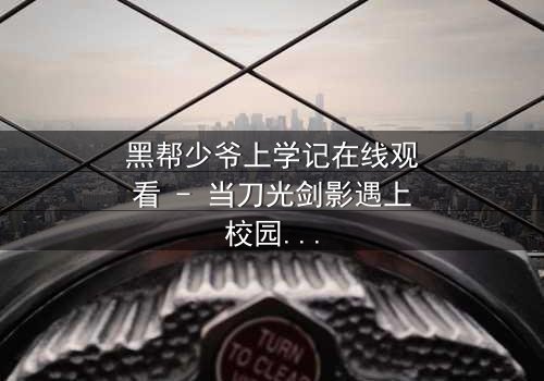 黑帮少爷上学记在线观看 - 当刀光剑影遇上校园青春,他该如何隐藏身份?