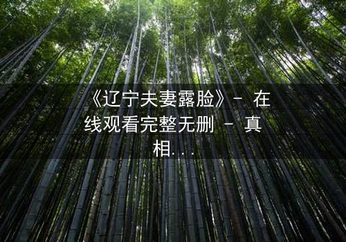 《辽宁夫妻露脸》- 在线观看完整无删 - 真相背后藏着什么秘密?