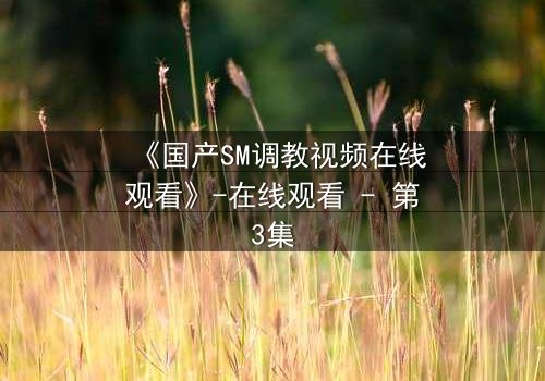 《国产SM调教视频在线观看》-在线观看 - 第3集