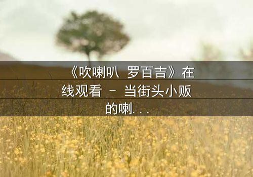 《吹喇叭 罗百吉》在线观看 - 当街头小贩的喇叭声,揭开一场跨越阶层的命运对决