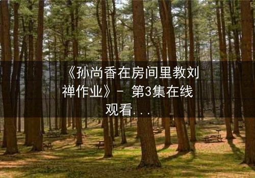 《孙尚香在房间里教刘禅作业》- 第3集在线观看 - 一场意外教学引爆三国秘辛