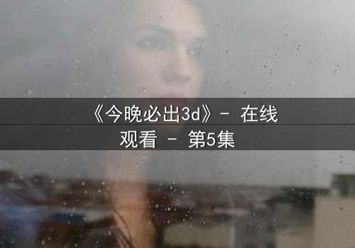 《今晚必出3d》- 在线观看 - 第5集