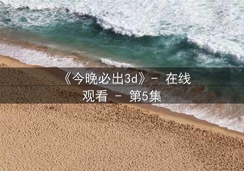 《今晚必出3d》- 在线观看 - 第5集