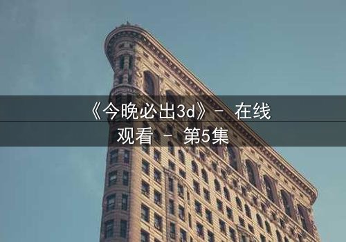 《今晚必出3d》- 在线观看 - 第5集